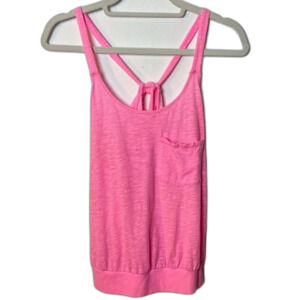 Roxy Camisole Adjustable Tie Back Top Pink  Size M